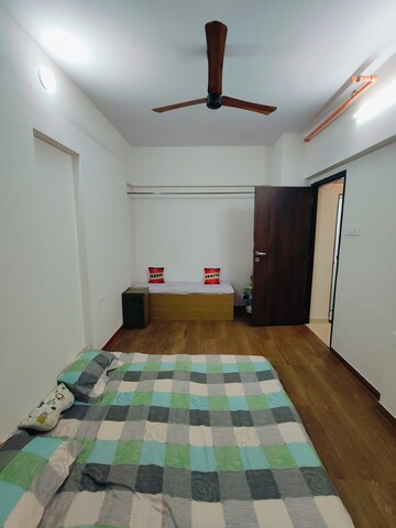 Bedroom in 1 BHK Apartment at Sanghvi S3 Ecocity Orchid, Mahajanwadi – for Rent
