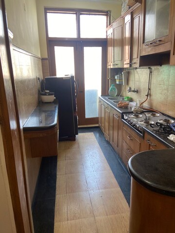Kitchen in 2 BHK Builder Floor at Fort View Apartments, Kalkaji – for Rent