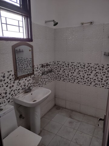 Bathroom in 2 BHK Builder Floor at Dhakoli – for Rent