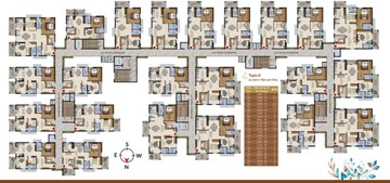 Floor Plan in 2 BHK Apartment at Kollur – for Sale