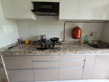 Kitchen in 1 RK Apartment at New Shreenath Park, Majiwada – for Rent
