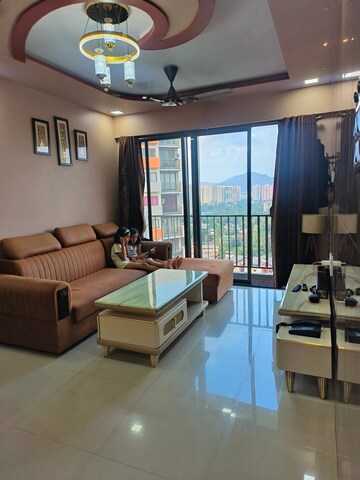 Living Room in 2 BHK Apartment at Shapoorji Pallonji Joyville, Virar West – for Sale