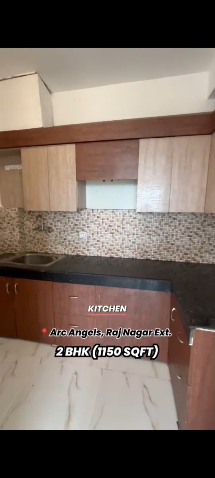 Kitchen, divyansh-arc-angels 2 Bedroom 1150 Sq.Ft. Apartment In Raj Nagar Extension Ghaziabad 8608457
