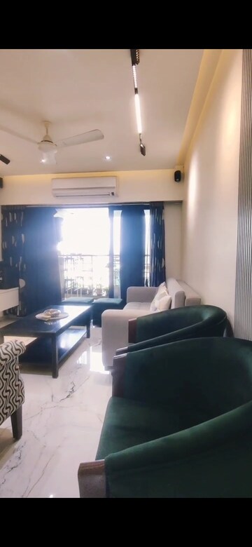 Living Room in 3 BHK Apartment at Nahar Amrit Shakti, Chandivali – for Rent