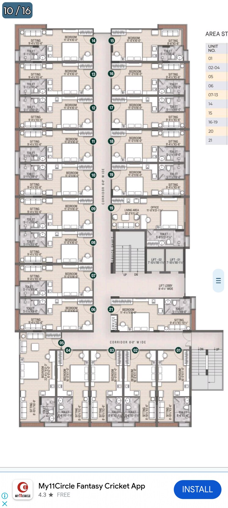 Floor Plan, okay-plus-emerald-suites Studio 470 Sq.Ft. Apartment In Vaishali Nagar Jaipur 8608840