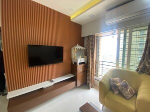 Living Room in 1 BHK Apartment at Gurukrupa Marina Enclave, Malad West – for Sale