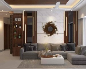 Living Room in 3 BHK Apartment at Gurukrupa Marina Enclave, Malad West – for Sale