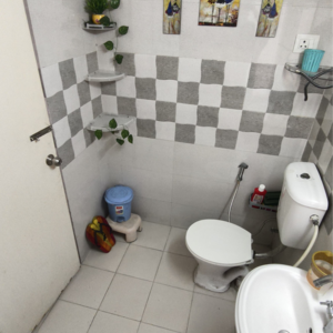 Bathroom in 3 BHK Apartment at Gaur Atulyam, Omicron I Greater Noida – for Sale