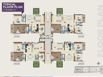 Floor Plan in 3 BHK Apartment at NR Orchid Gardenia, Jakkuru – for Sale