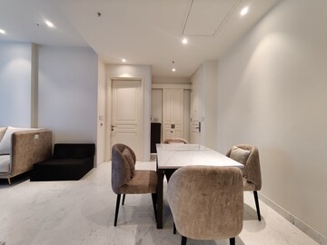 Living Room in 1 BHK Apartment at Bhartiya Leela Residences, Thanisandra Main Road – for Rent
