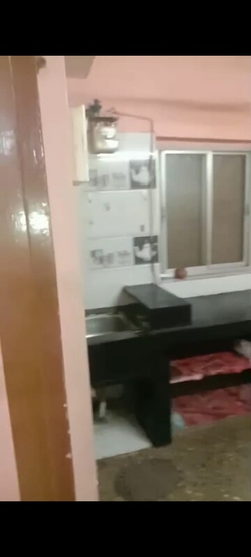 Kitchen in 1 RK Apartment at Lokpuram CHS, Vasant Vihar – for Rent