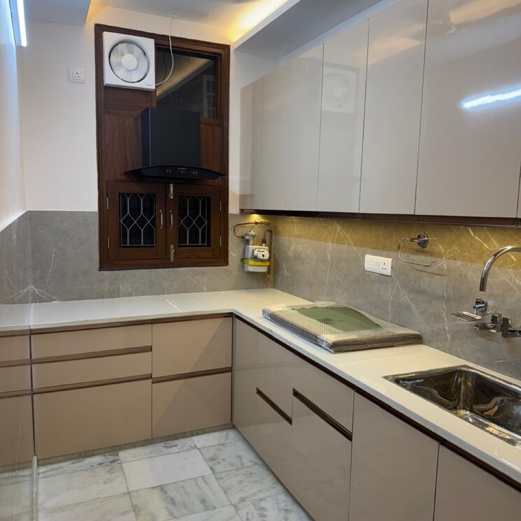 Kitchen, khirki extension 3 Bedroom 125 Sq.Yd. Builder Floor In Khirki Extension Delhi 8609989