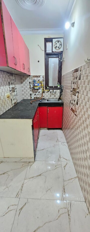 Kitchen in 3 BHK Builder Floor at Khirki Extension – for Rent