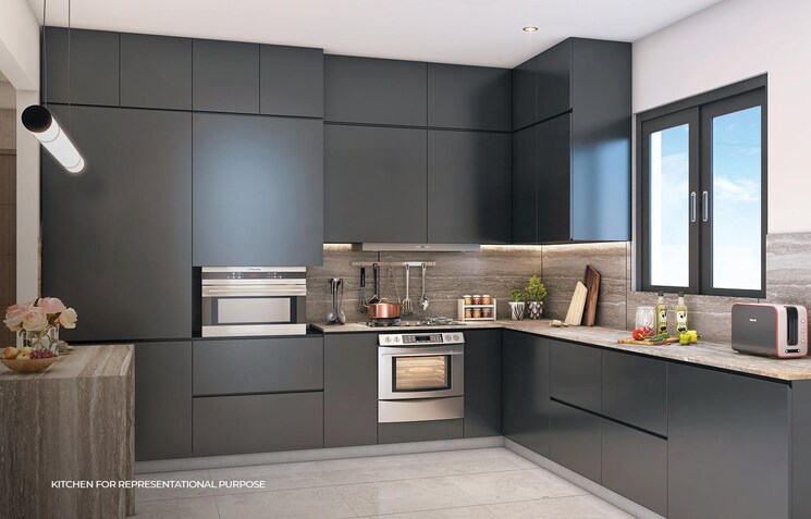 Kitchen, purva-atmosphere 2 Bedroom 1324 Sq.Ft. Apartment In Thanisandra Main Road Bangalore 8611165