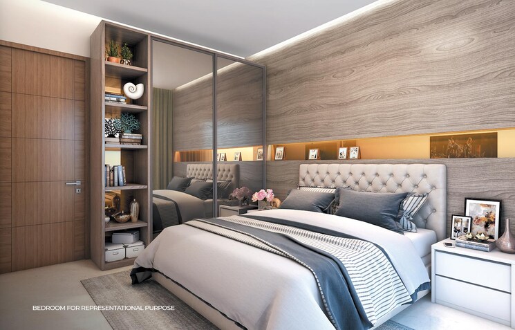 Bedroom, purva-atmosphere 2 Bedroom 1324 Sq.Ft. Apartment In Thanisandra Main Road Bangalore 8611165