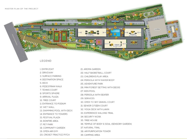 Master Plan, purva-atmosphere 2 Bedroom 1324 Sq.Ft. Apartment In Thanisandra Main Road Bangalore 8611165