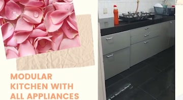 Kitchen in 3 BHK Apartment at Patel Terrace, Andheri East – for Rent