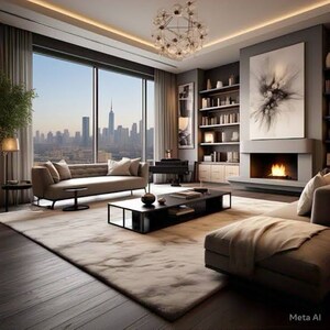 Living Room in 6+ BHK Penthouse at Gurukrupa Vyom, Gulmohar Colony – for Sale