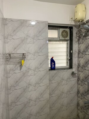 Bathroom in 1 BHK Apartment at Wadhwa Elite Solitaire, Kolshet Road – for Sale