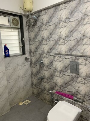 Bathroom in 1 BHK Apartment at Wadhwa Elite Solitaire, Kolshet Road – for Sale