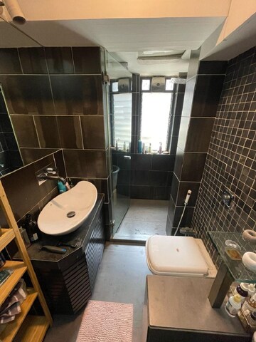 Bathroom in 3 BHK Apartment at Khar West – for Rent