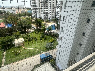 Balcony in 3 BHK Apartment at Puravankara Elita Promenade, Jp Nagar – for Rent