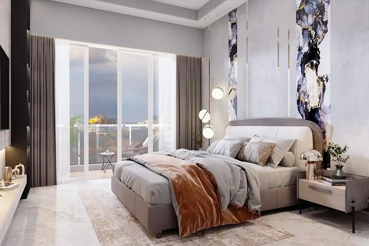 Bedroom, signature-global-daxin-vistas 3.5 Bedroom 1550 Sq.Ft. Builder Floor In Bhondsi Gurgaon 8613647