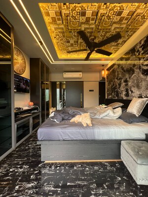 Living Room in 4 BHK Apartment at Parsik Nagar – for Sale