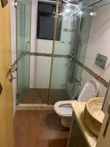 Bathroom in 3 BHK Apartment at Jai Prabhat Apartment, Andheri West – for Rent