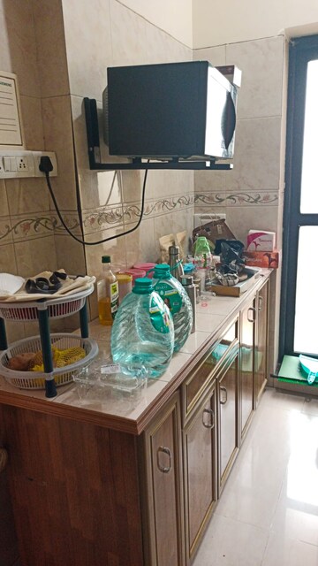 Kitchen in 1 BHK Apartment at K Raheja Heights, Malad East – for Rent