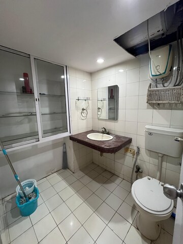 Bathroom in 1 RK Apartment at Piccadilly 1 CHS, Goregaon East – for Rent