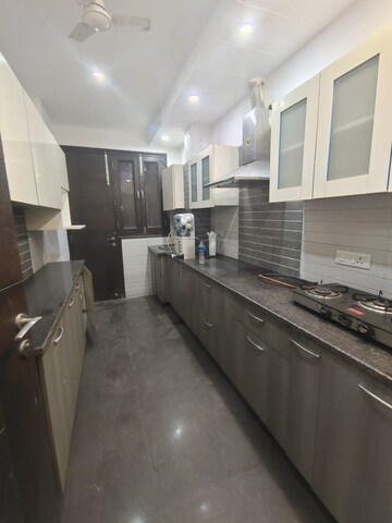 Kitchen in 3 BHK Builder Floor at Ansal Sushant Lok I, Sector 43 – for Rent