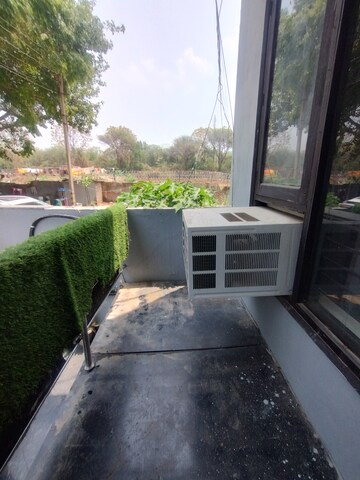 Balcony in 2 BHK Builder Floor at Ansal Sushant Lok I, Sector 43 – for Rent