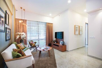 Living Room in 3 BHK Apartment at Godrej Ascend, Kolshet Road – for Sale