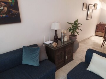 Living Room in 4 BHK Apartment at Greater Kailash I – for Rent