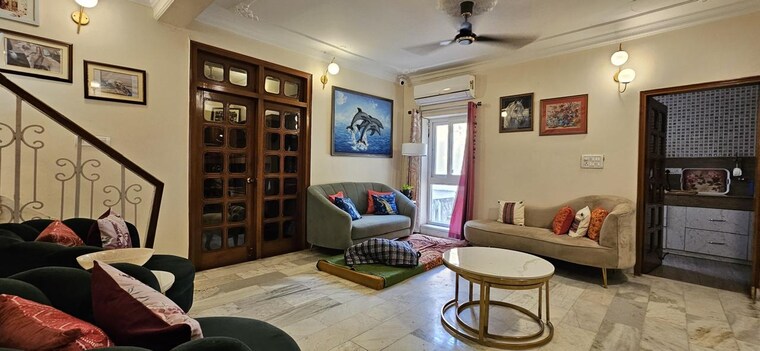 Living Room, saket 4 Bedroom 2000 Sq.Ft. Builder Floor In Saket Delhi 8615926