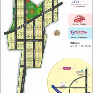  Plot – Map Location View at Aravind Infra Plots, Amangal - for Sale