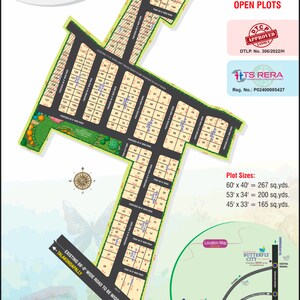  Plot – Map Location View at Aravind Infra Plots, Amangal - for Sale
