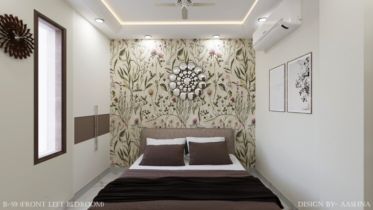 Master Bedroom, bptp-district 3 Bedroom 1150 Sq.Ft. Builder Floor In Sector 81 Faridabad 8616926