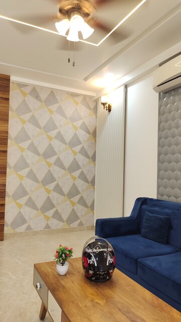 Living Room in 3 BHK Builder Floor at Dwarka Mor – for Rent