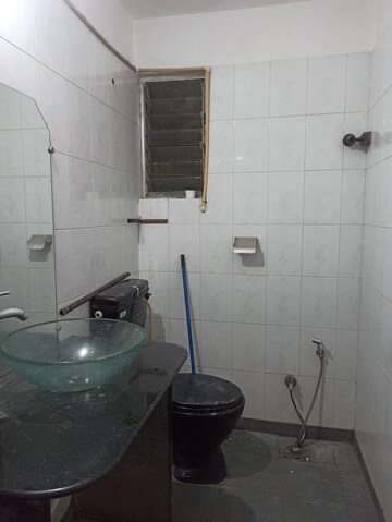 Bathroom in 3 BHK Apartment at Mahatma Society – for Sale
