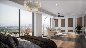 Bedroom in 4 BHK Apartment at The Prestige City, Siddharth Vihar – for Sale