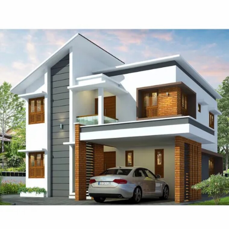 Exterior View, olavakkode 3 Bedroom 900 Sq.Ft. Villa In Olavakkode Palakkad 8617312