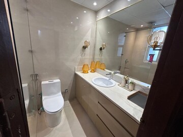 Bathroom in 3 BHK Apartment at Omaxe The Nile, Sector 49 – for Rent
