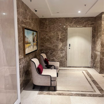 Living Room in 3 BHK Apartment at DLF The Skycourt, Nawada Fatehpur – for Sale