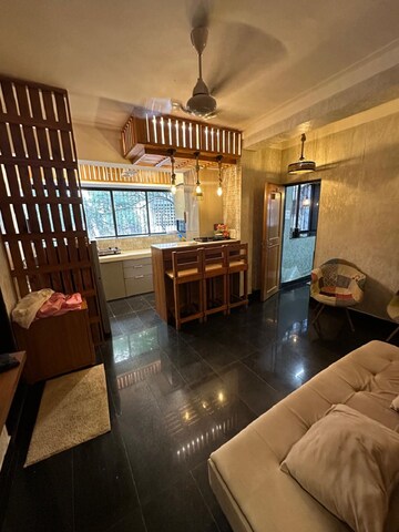 Living Room in 1 BHK Apartment at Bandra West – for Rent