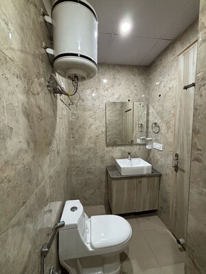 Bathroom in 3 BHK Builder Floor at Ansal Sushant Apartments, Sushant Lok I – for Sale