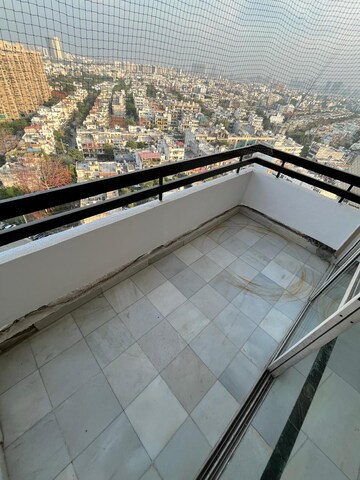 Balcony in 3 BHK Builder Floor at Ansal Sushant Apartments, Sushant Lok I – for Rent