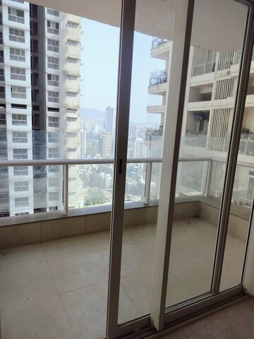 Balcony in 3 BHK Apartment at Omkar Alta Monte, Malad East – for Rent
