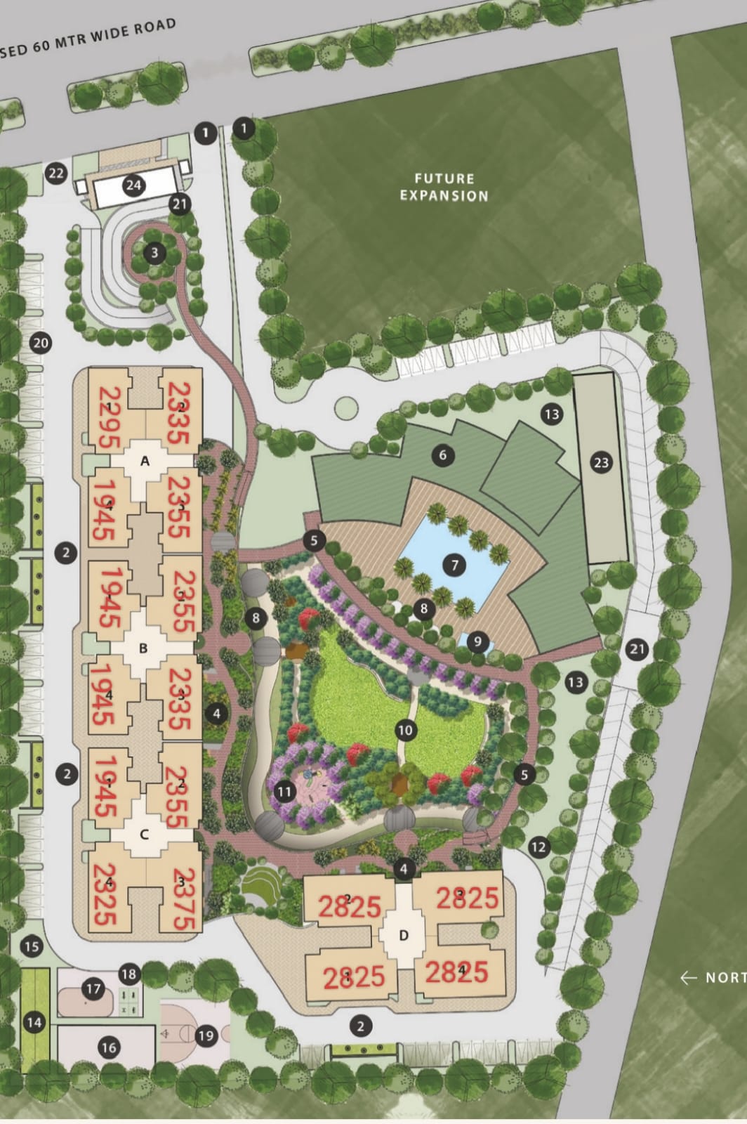 4 BHK + Study Room 2850 Sq.Ft. Apartment in Conscient Parq